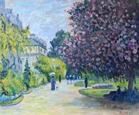 Der Park Monceau W.399 nach Monet Gr&ouml;&szlig;e 60x70