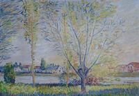 Die Weiden W.611 nach Monet Gr&ouml;&szlig;e 50x70