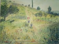Pfad durch das hohe Gras nach Pierre Auguste Renoir Gr&ouml;&szlig;e 30x40