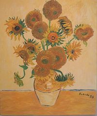 Sonnenblumen nach van Gogh Gr&ouml;&szlig;e 50x60